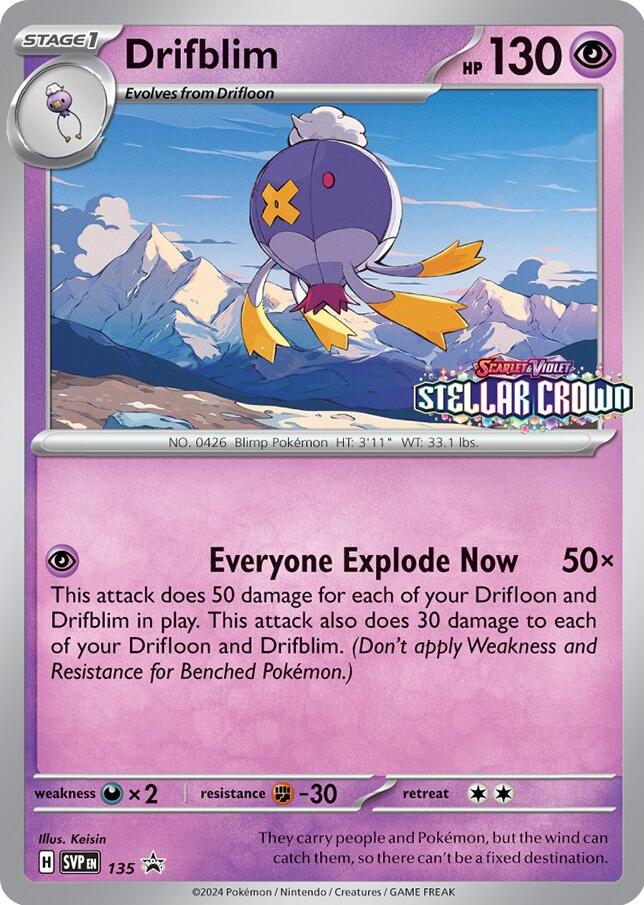 Drifblim (SVP135) [Scarlet & Violet: Black Star Promos] | Shuffle n Cut Hobbies & Games