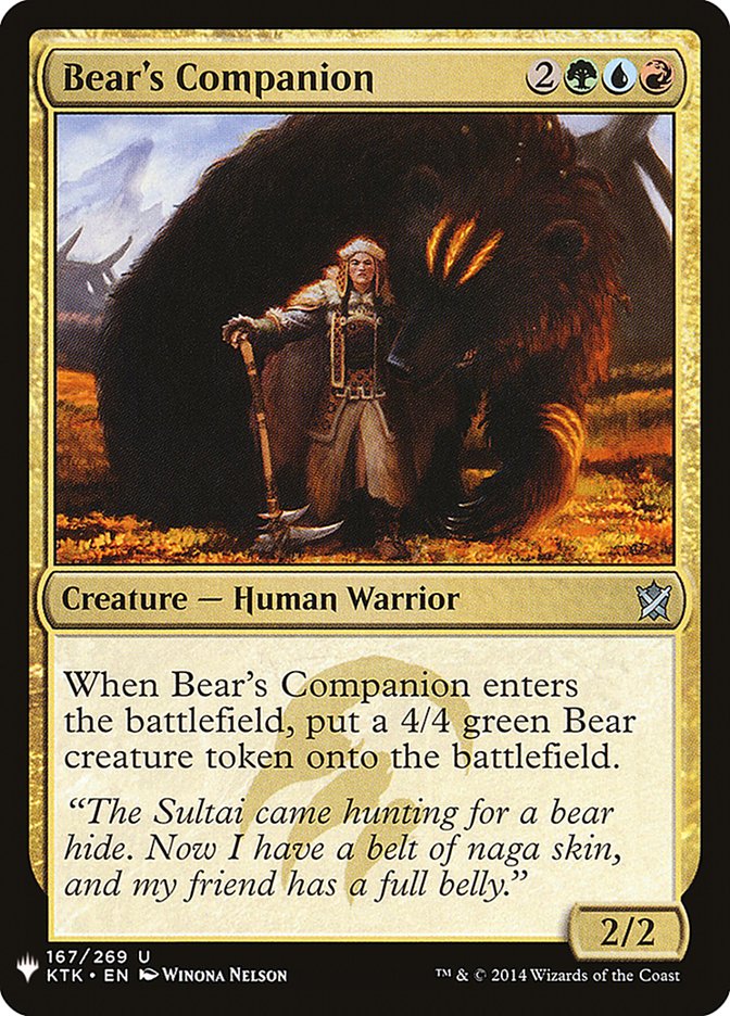 Bear's Companion [Mystery Booster] | Shuffle n Cut Hobbies & Games