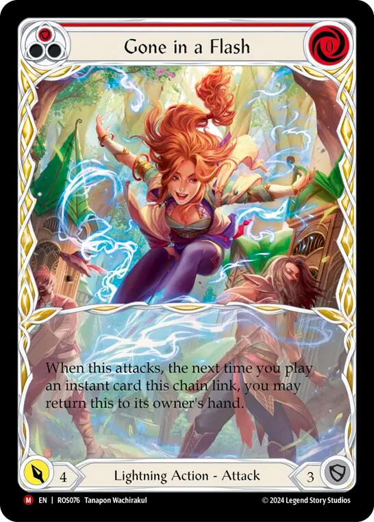 Gone in a Flash (Extended Art) [ROS076] (Rosetta)  Rainbow Foil | Shuffle n Cut Hobbies & Games