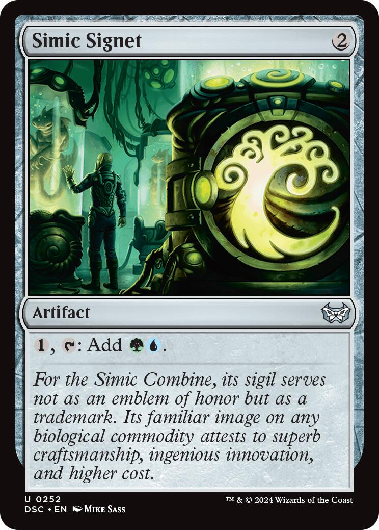 Simic Signet [Duskmourn: House of Horror Commander] | Shuffle n Cut Hobbies & Games