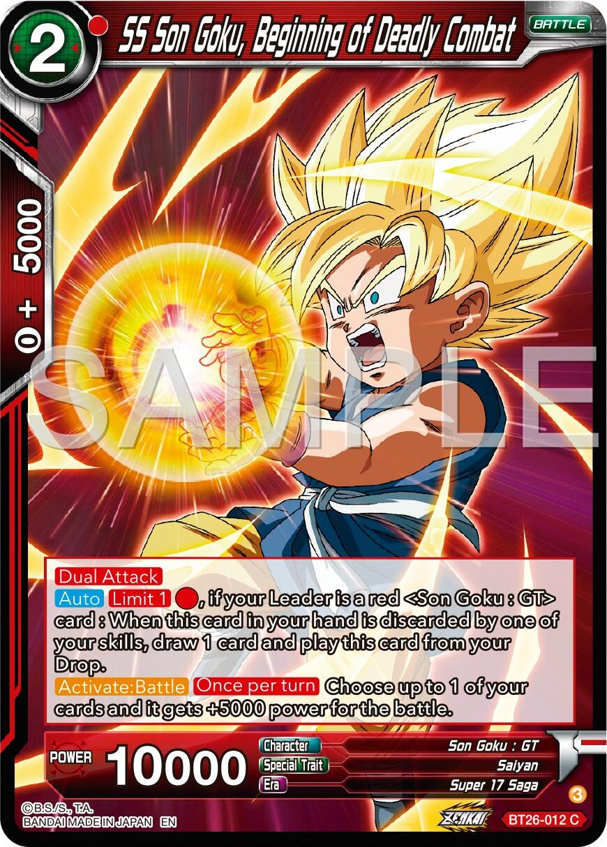 SS Son Goku, Begining of Deadly Combat (BT26-012) [Ultimate Advent] | Shuffle n Cut Hobbies & Games