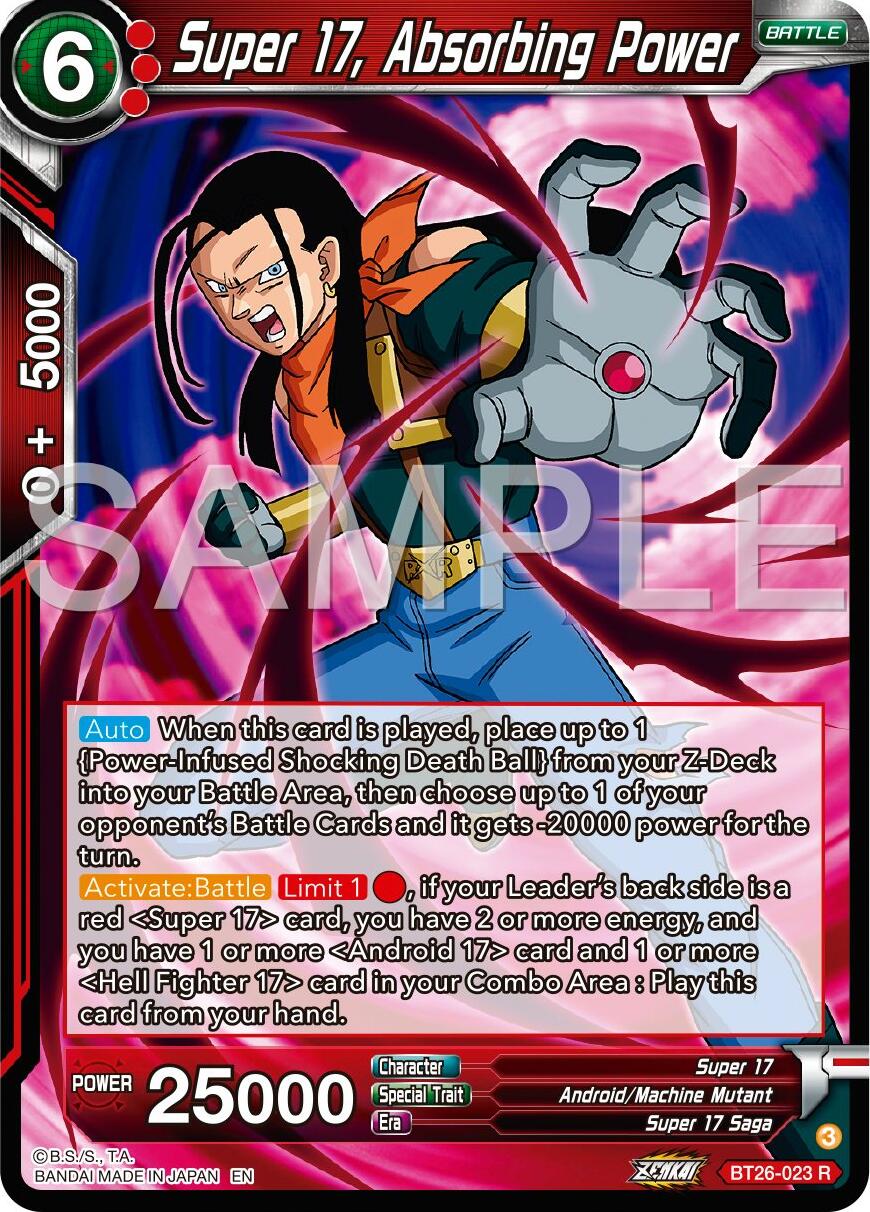 Super 17, Absorbing Power (BT26-023) [Ultimate Advent] | Shuffle n Cut Hobbies & Games