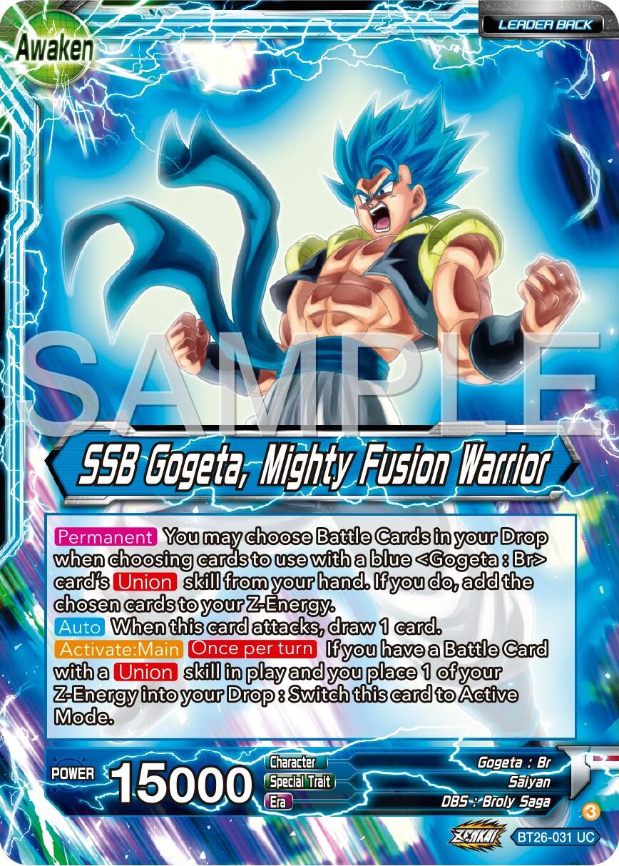 Gogeta // SSB Gogeta, Mighty Fusion Warrior (BT26-031) [Ultimate Advent] | Shuffle n Cut Hobbies & Games