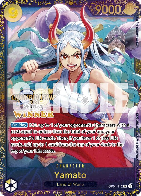 Yamato (Championship 2024 Finals Winner) [One Piece Promotion Cards] | Shuffle n Cut Hobbies & Games