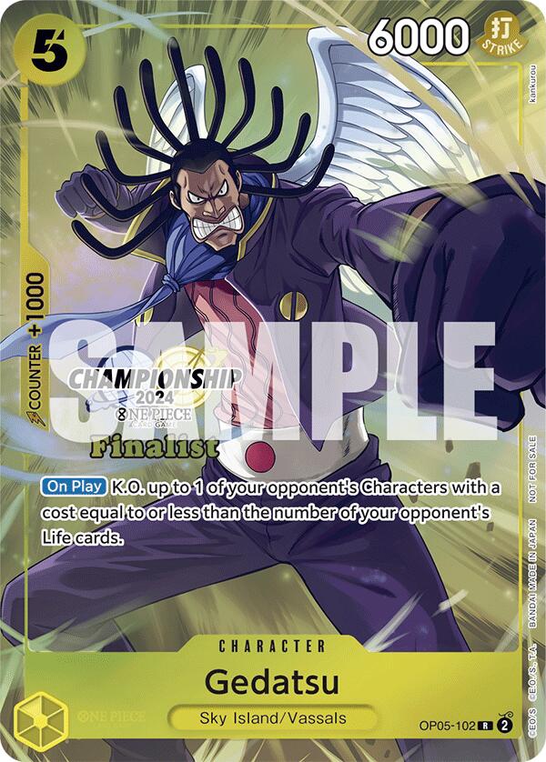 Gedatsu (Championship 2024 Finalist Card Set) [One Piece Promotion Cards] | Shuffle n Cut Hobbies & Games