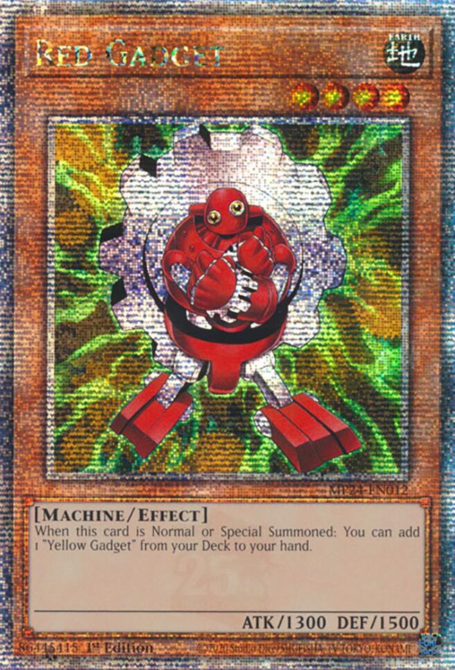 Red Gadget [MP24-EN012] Quarter Century Secret Rare | Shuffle n Cut Hobbies & Games