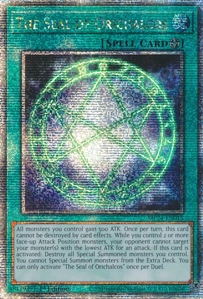 The Seal of Orichalcos [MP24-EN015] Quarter Century Secret Rare | Shuffle n Cut Hobbies & Games