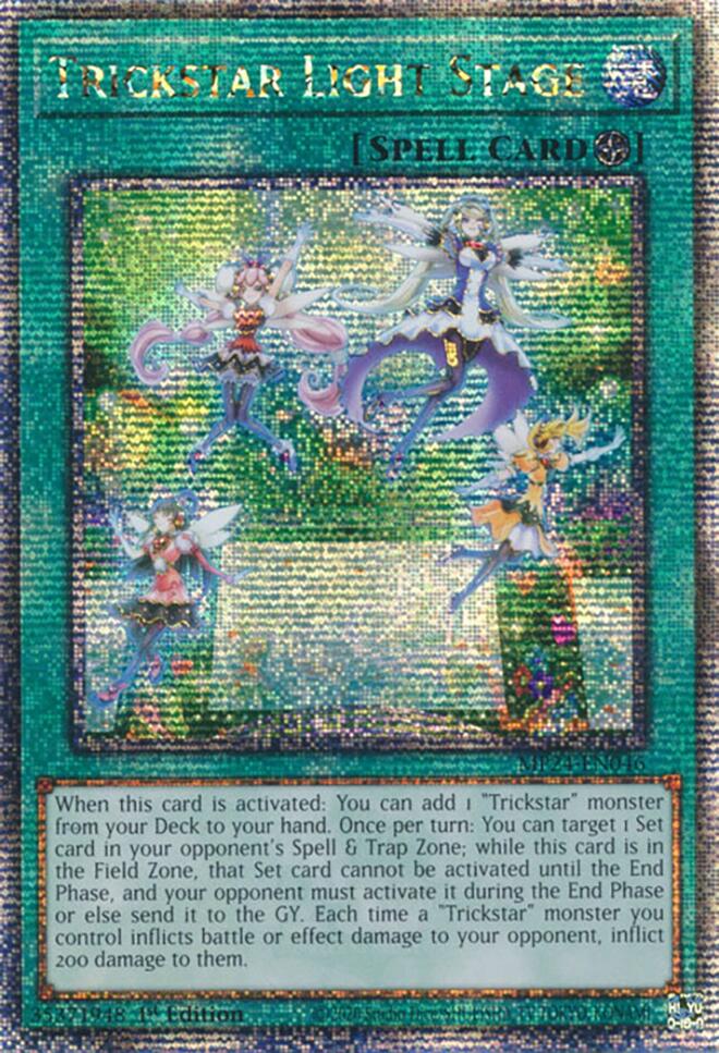 Trickstar Light Stage [MP24-EN046] Quarter Century Secret Rare | Shuffle n Cut Hobbies & Games