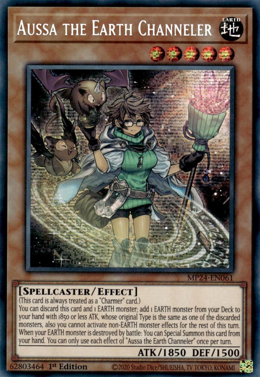 Aussa the Earth Channeler [MP24-EN061] Prismatic Secret Rare | Shuffle n Cut Hobbies & Games