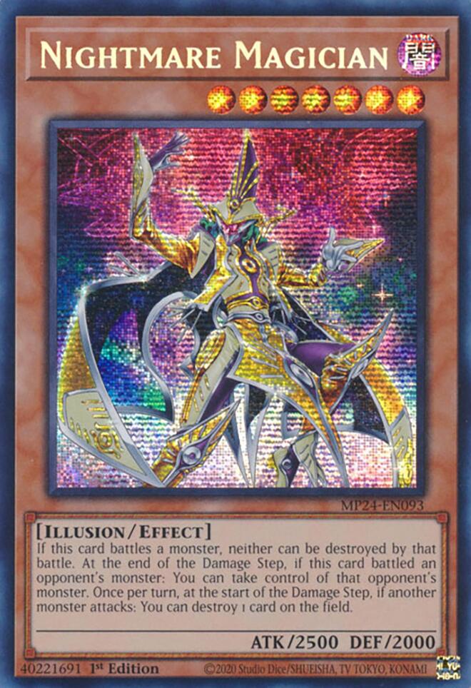 Nightmare Magician [MP24-EN093] Prismatic Secret Rare | Shuffle n Cut Hobbies & Games