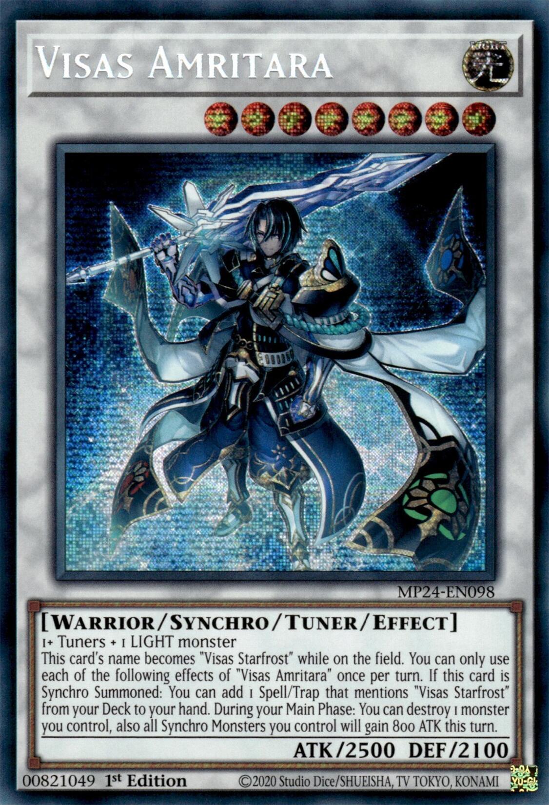 Visas Amritara [MP24-EN098] Prismatic Secret Rare | Shuffle n Cut Hobbies & Games