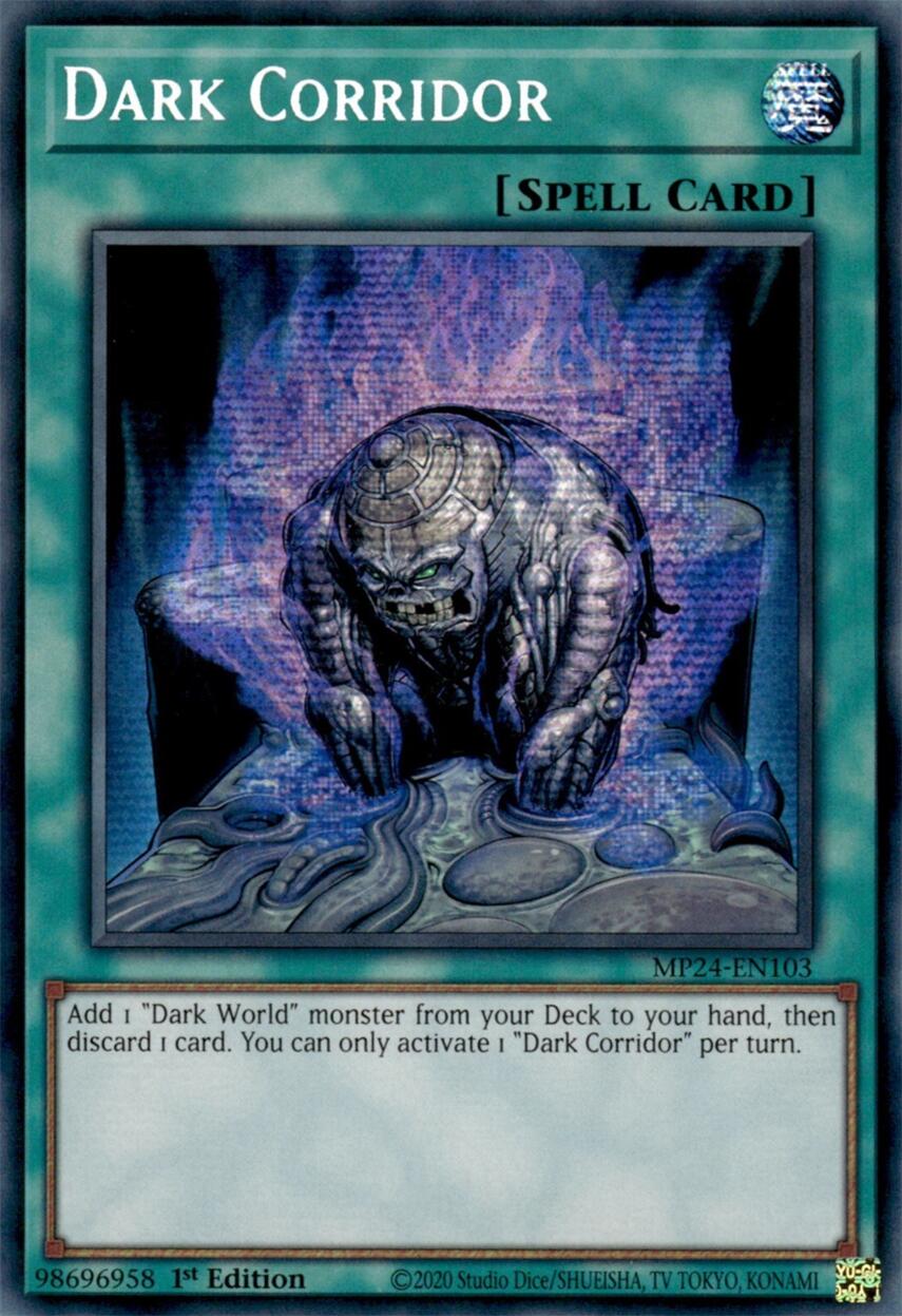 Dark Corridor [MP24-EN103] Prismatic Secret Rare | Shuffle n Cut Hobbies & Games