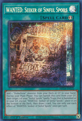 WANTED: Seeker of Sinful Spoils [MP24-EN122] Prismatic Secret Rare | Shuffle n Cut Hobbies & Games