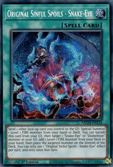 Original Sinful Spoils - Snake-Eye [MP24-EN124] Prismatic Secret Rare | Shuffle n Cut Hobbies & Games