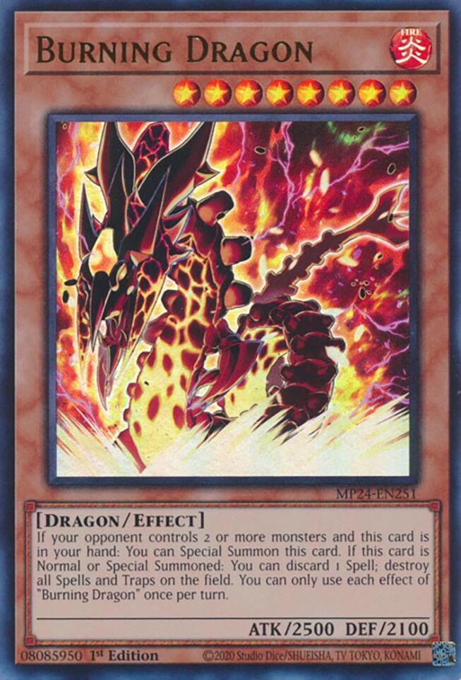 Burning Dragon [MP24-EN251] Ultra Rare | Shuffle n Cut Hobbies & Games