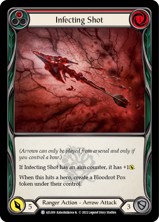 Infecting Shot (Red) [AZL009] (Outsiders Azalea Blitz Deck) | Shuffle n Cut Hobbies & Games