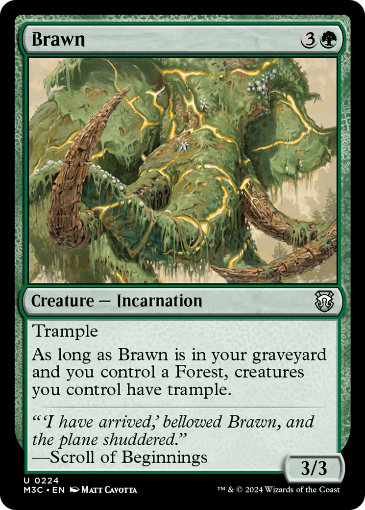 Brawn (Ripple Foil) [Modern Horizons 3 Commander] | Shuffle n Cut Hobbies & Games