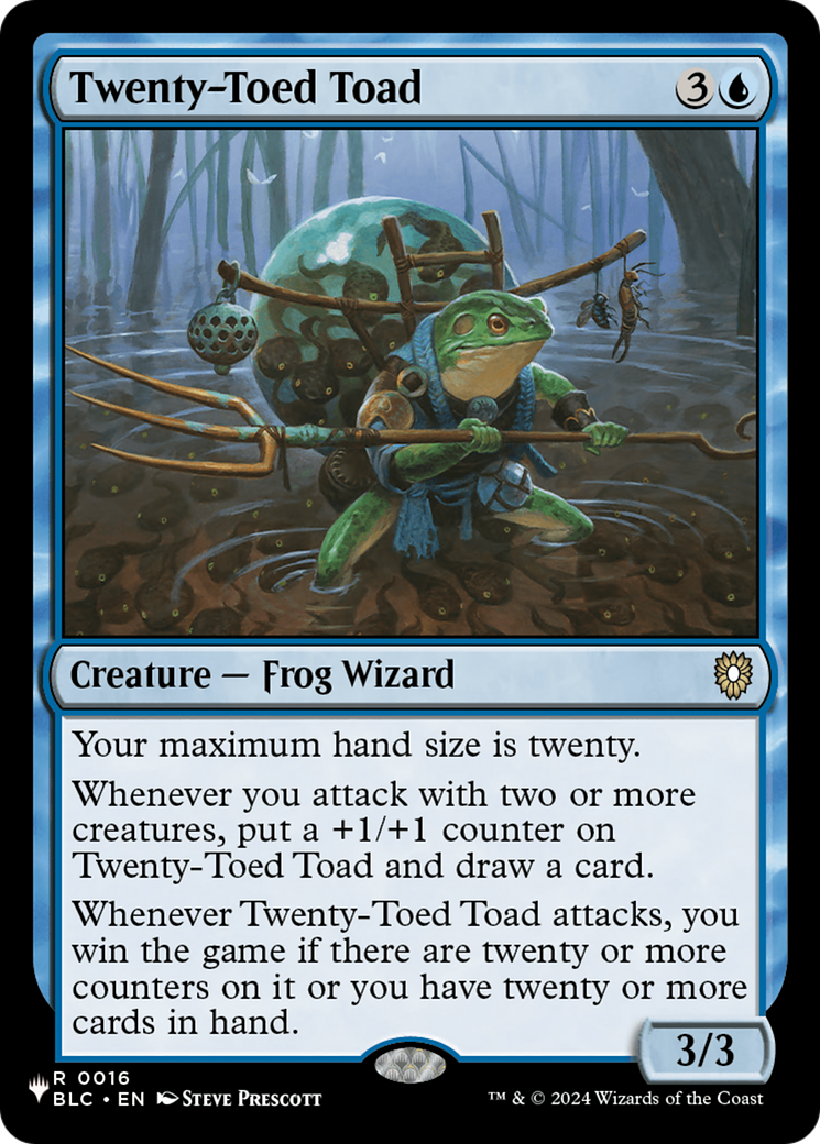 Twenty-Toed Toad [The List] | Shuffle n Cut Hobbies & Games