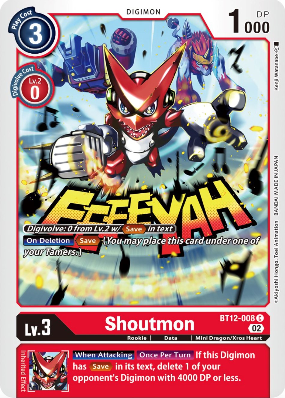 Shoutmon [BT12-008] [Across Time] | Shuffle n Cut Hobbies & Games