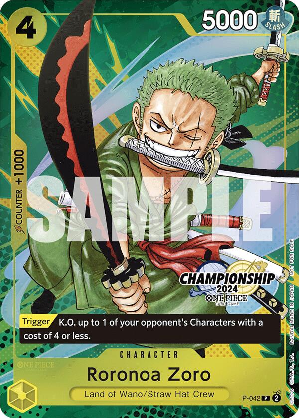 Roronoa Zoro (CS 2024 Event Pack Finalist) [One Piece Promotion Cards] | Shuffle n Cut Hobbies & Games