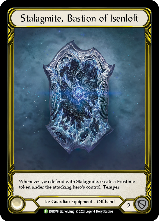 Stalagmite, Bastion of Isenloft (Golden) [FAB078] (Promo)  Cold Foil | Shuffle n Cut Hobbies & Games