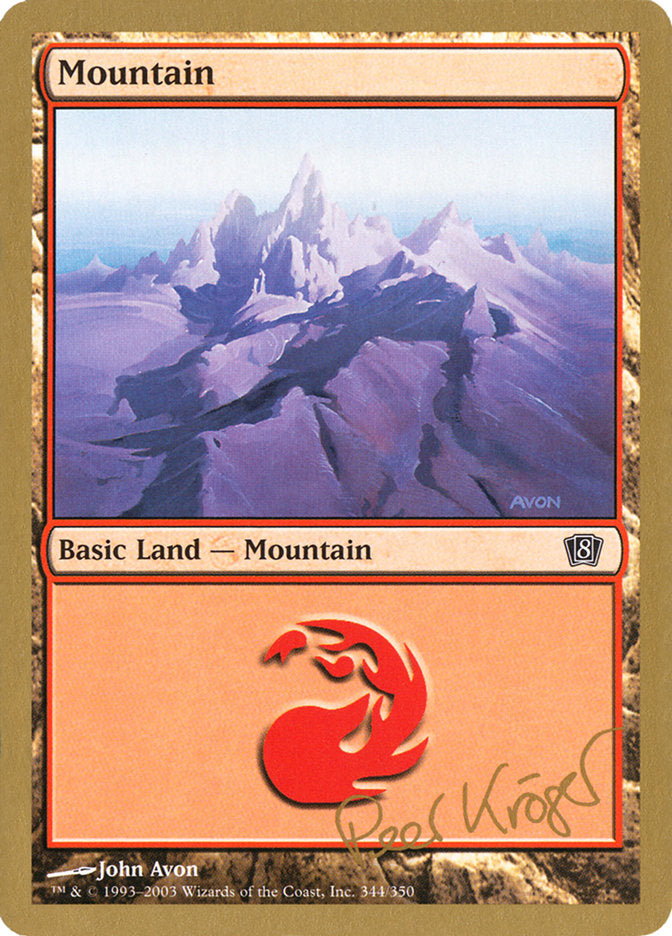 Mountain (344) (Peer Kroger) [World Championship Decks 2003] | Shuffle n Cut Hobbies & Games