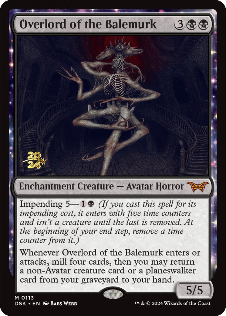 Overlord of the Balemurk [Duskmourn: House of Horror Prerelease Promos] | Shuffle n Cut Hobbies & Games