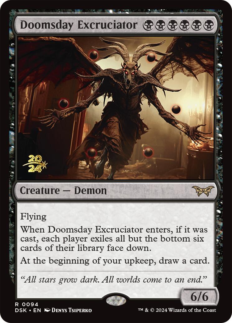 Doomsday Excruciator [Duskmourn: House of Horror Prerelease Promos] | Shuffle n Cut Hobbies & Games