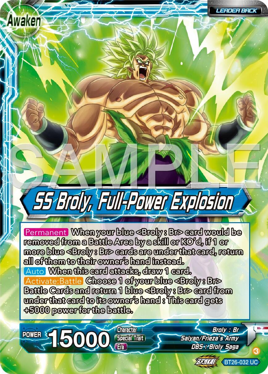 Broly // SS Broly, Full-Power Explosion (BT26-032) [Ultimate Advent] | Shuffle n Cut Hobbies & Games