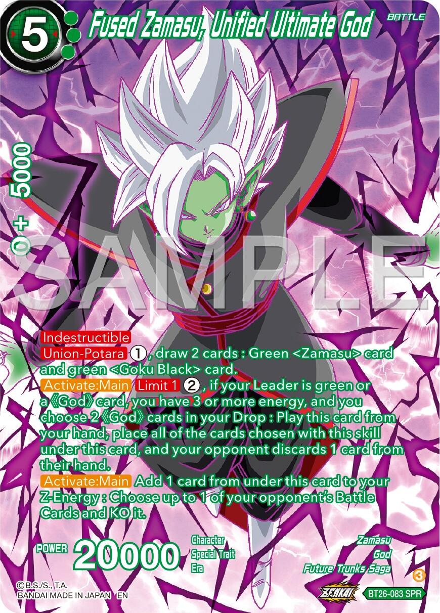 Fused Zamasu, Unified Ultimate God (SPR) (BT26-083) [Ultimate Advent] | Shuffle n Cut Hobbies & Games