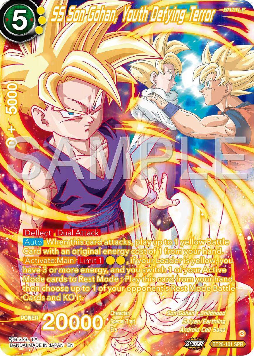 SS Son Gohan Youth Defying Terror (SPR) (BT26-101) [Ultimate Advent] | Shuffle n Cut Hobbies & Games