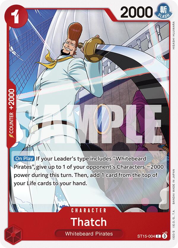 Thatch [Starter Deck: RED Edward.Newgate] | Shuffle n Cut Hobbies & Games