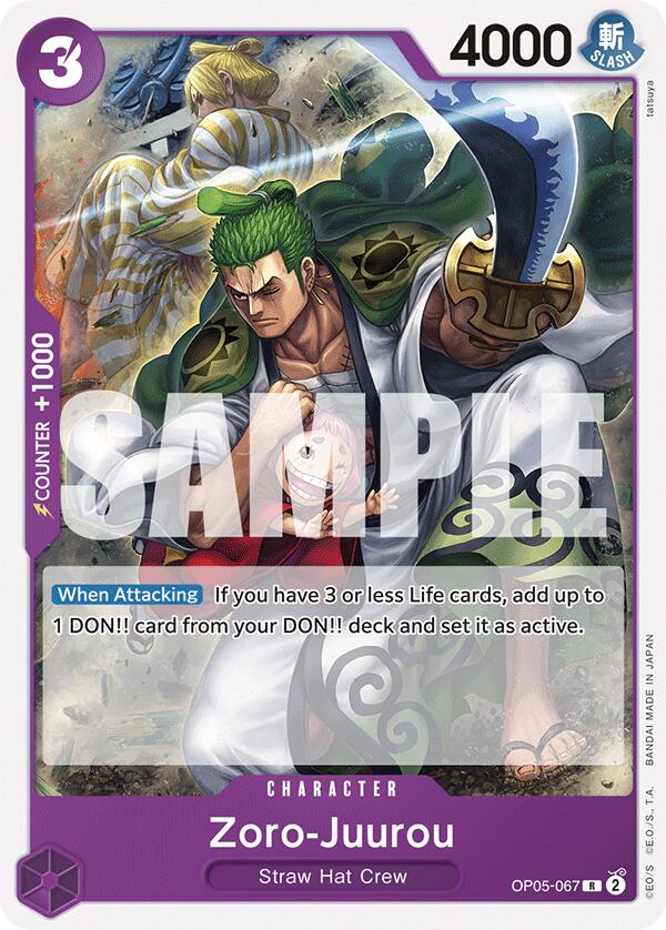 Zoro-Juurou [Starter Deck: PURPLE Monkey.D.Luffy] | Shuffle n Cut Hobbies & Games