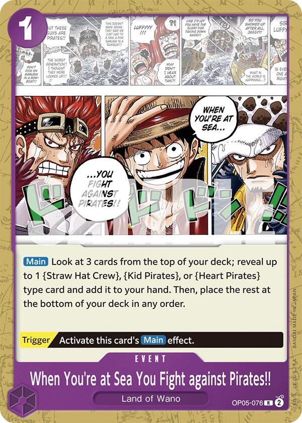 When You're at Sea You Fight against Pirates!! [Starter Deck: PURPLE Monkey.D.Luffy] | Shuffle n Cut Hobbies & Games