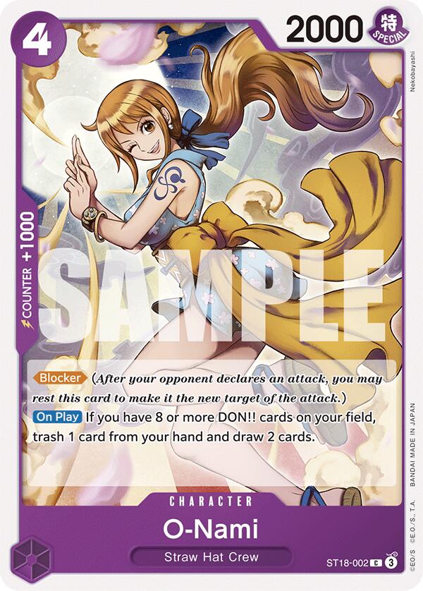 O-Nami [Starter Deck: PURPLE Monkey.D.Luffy] | Shuffle n Cut Hobbies & Games