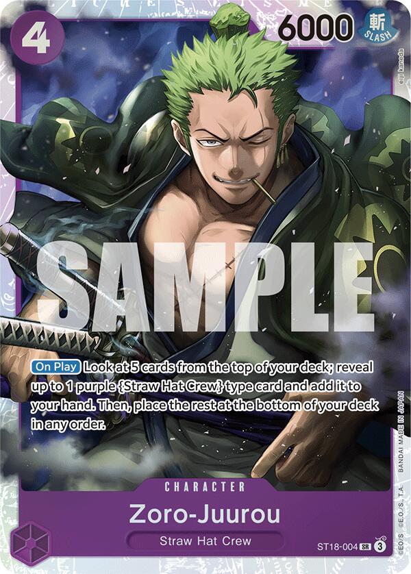 Zoro-Juurou [Starter Deck: PURPLE Monkey.D.Luffy] | Shuffle n Cut Hobbies & Games