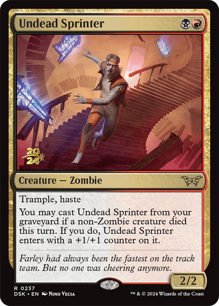 Undead Sprinter [Duskmourn: House of Horror Prerelease Promos] | Shuffle n Cut Hobbies & Games