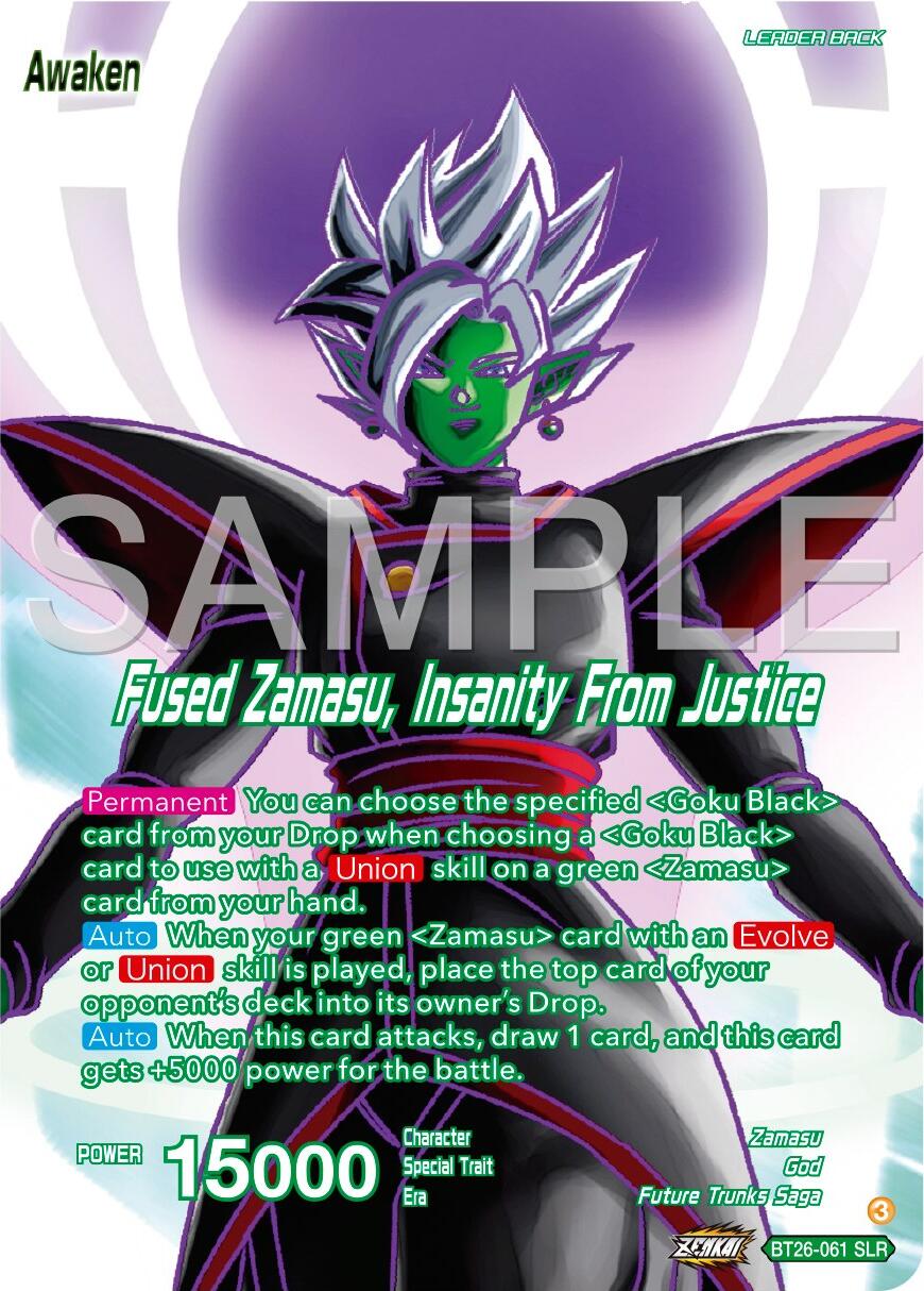 Zamasu // Fused Zamasu, Insanity From Justice (Alternate Art) (BT26-061) [Ultimate Advent] | Shuffle n Cut Hobbies & Games