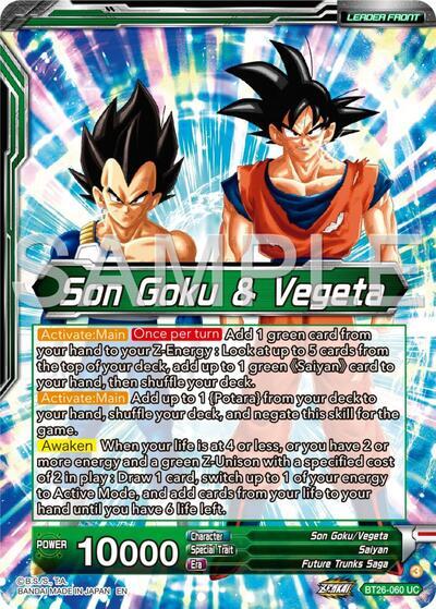 Son Goku & Vegeta // Vegito, Prodigious Fusion (Alternate Art) (BT26-060) [Ultimate Advent] | Shuffle n Cut Hobbies & Games