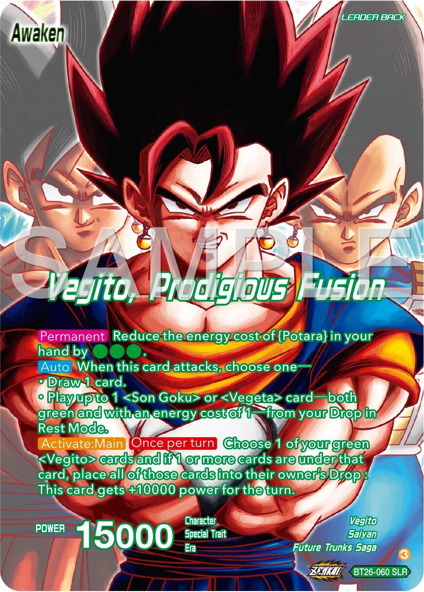 Son Goku & Vegeta // Vegito, Prodigious Fusion (Alternate Art) (BT26-060) [Ultimate Advent] | Shuffle n Cut Hobbies & Games