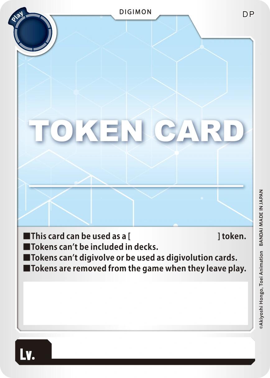 Token Card [Digimon LIBERATOR] | Shuffle n Cut Hobbies & Games