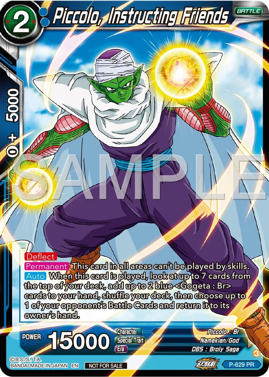 Piccolo, Instructing Friends (Zenkai Series Tournament Pack Vol.9) (P-629) [Promotion Cards] | Shuffle n Cut Hobbies & Games