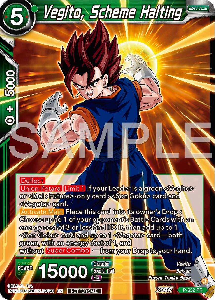 Vegito, Scheme Halting (Zenkai Series Tournament Pack Vol.9) (P-632) [Promotion Cards] | Shuffle n Cut Hobbies & Games