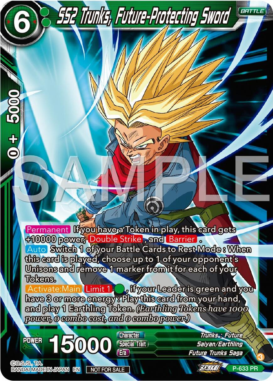 SS2 Trunks, Future-Protecting Sword (Zenkai Series Tournament Pack Vol.9) (P-633) [Promotion Cards] | Shuffle n Cut Hobbies & Games