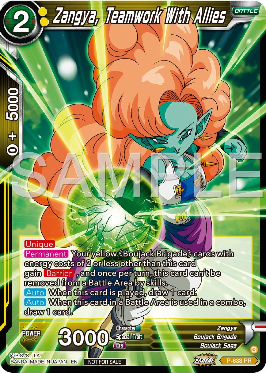 Zangya, Teamwork With Allies (Zenkai Series Tournament Pack Vol.9) (P-638) [Promotion Cards] | Shuffle n Cut Hobbies & Games