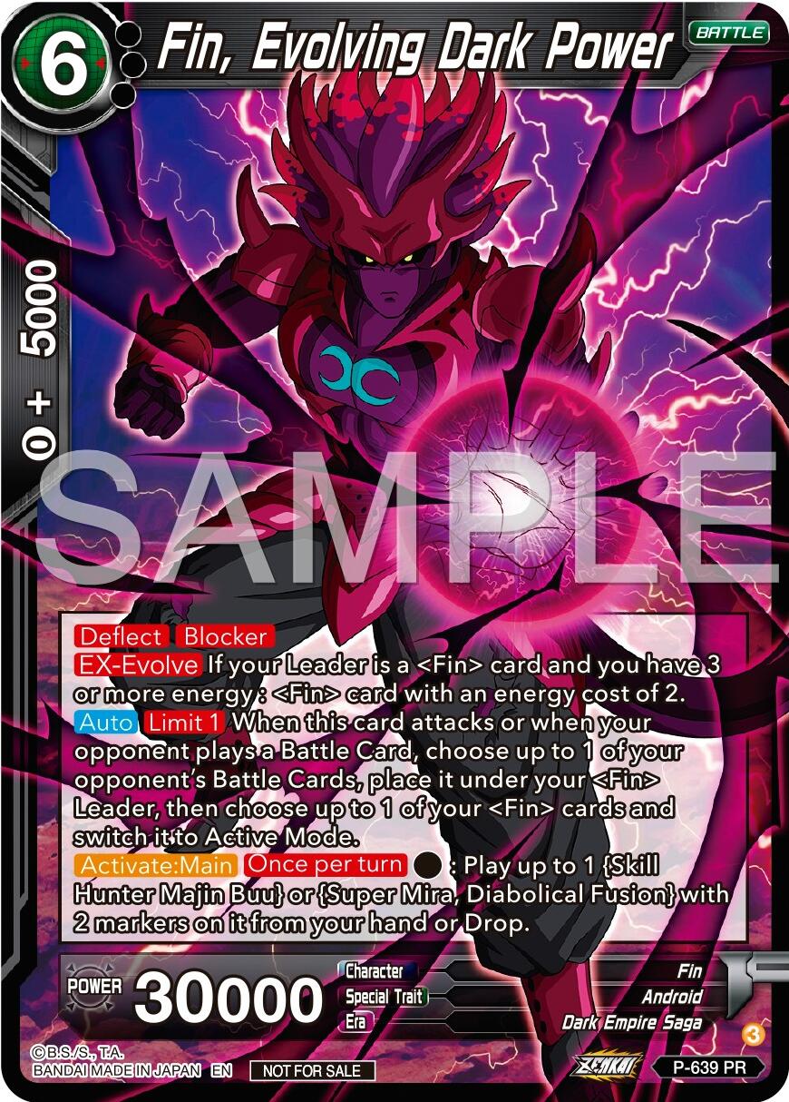 Fin, Evolving Dark Power (Zenkai Series Tournament Pack Vol.9) (P-639) [Promotion Cards] | Shuffle n Cut Hobbies & Games