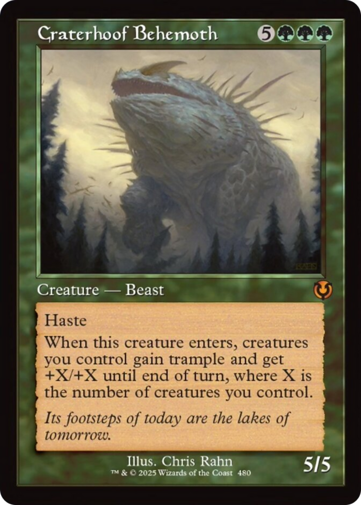 Craterhoof Behemoth (Retro Frame) [Innistrad Remastered] | Shuffle n Cut Hobbies & Games