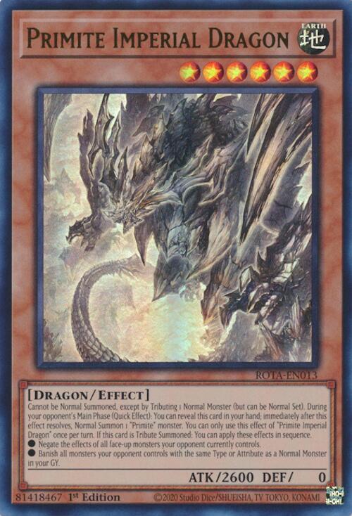 Primite Imperial Dragon [ROTA-EN013] Ultra Rare | Shuffle n Cut Hobbies & Games