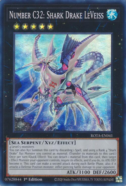 Number C32: Shark Drake LeVeiss [ROTA-EN041] Super Rare | Shuffle n Cut Hobbies & Games