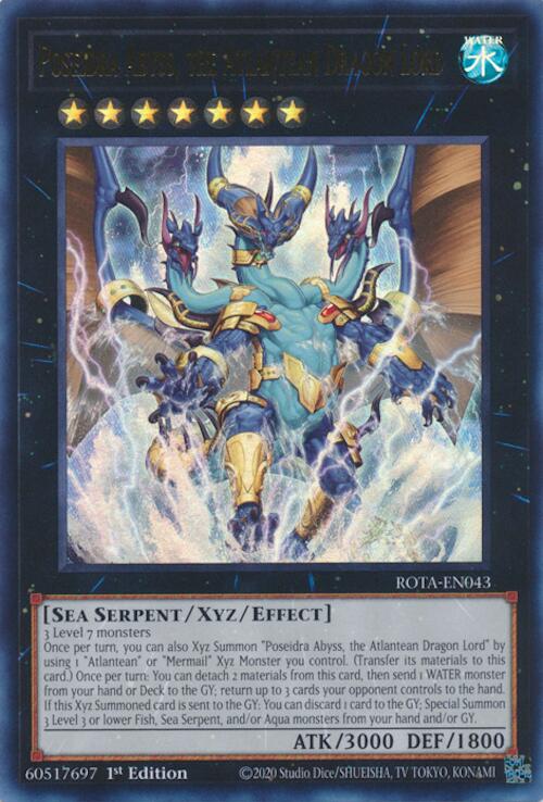 Poseidra Abyss, the Atlantean Dragon Lord [ROTA-EN043] Ultra Rare | Shuffle n Cut Hobbies & Games